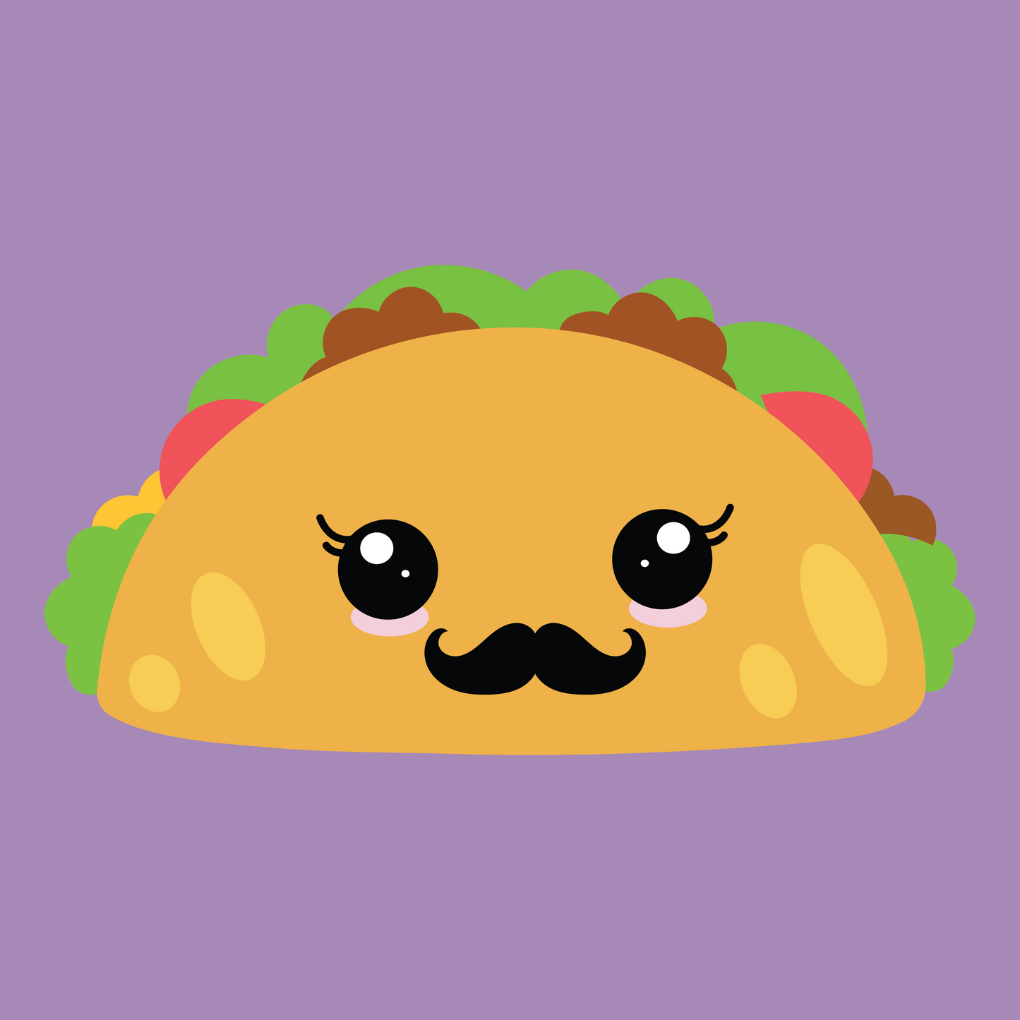 Moustache Taco Hooded Sweat