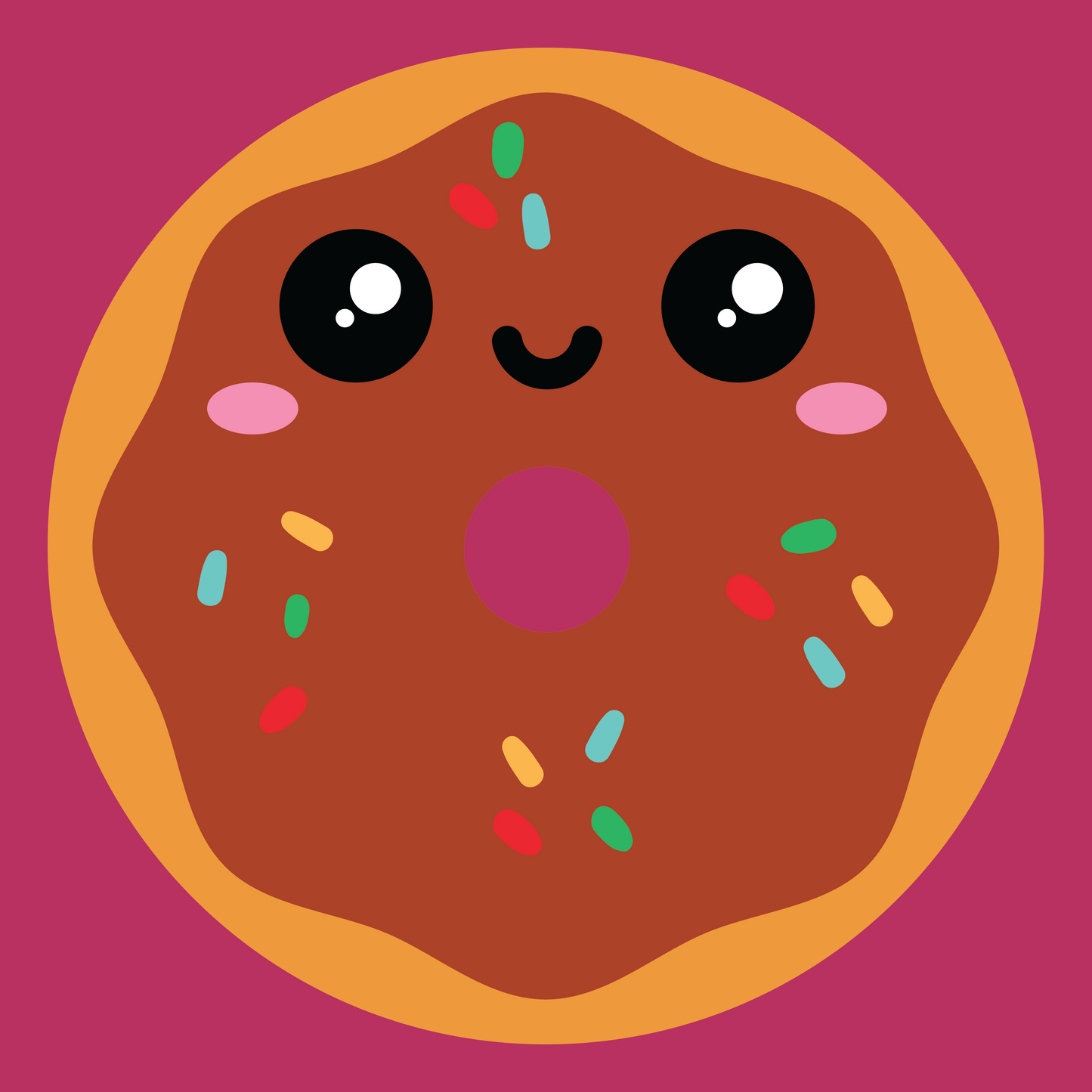 Multi Sprinkle Doughnut Hooded Sweat