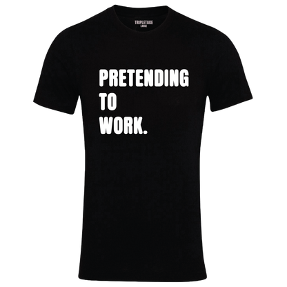 Pretending To Work Colour Monochrome T-Shirt