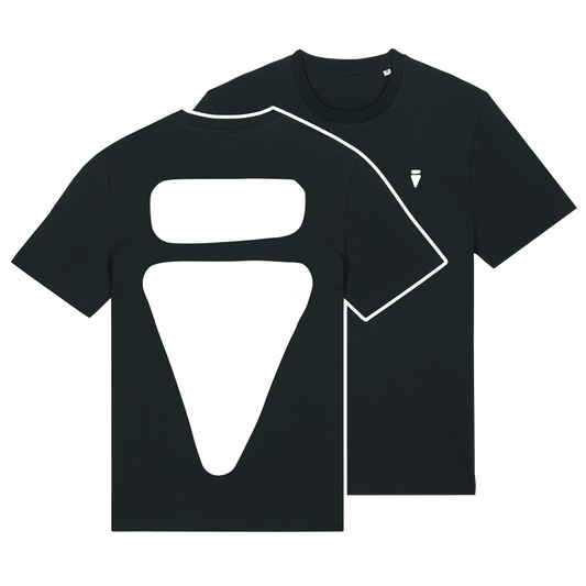 V Logo Bold Black Regular T-Shirt