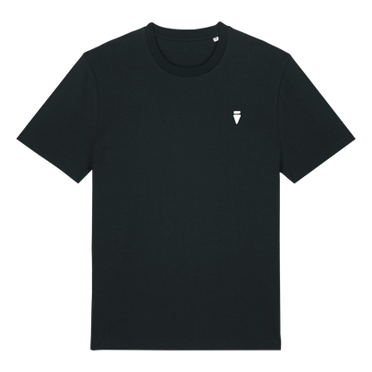 V Logo Bold Black Regular T-Shirt