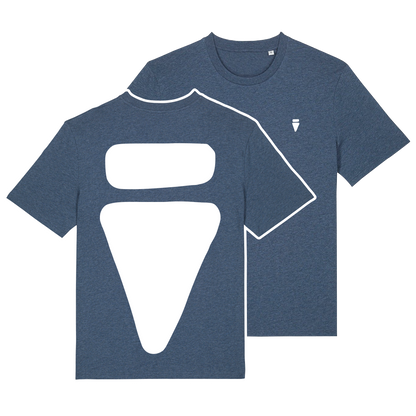 V Logo Bold Dark Heather Blue Regular T-Shirt