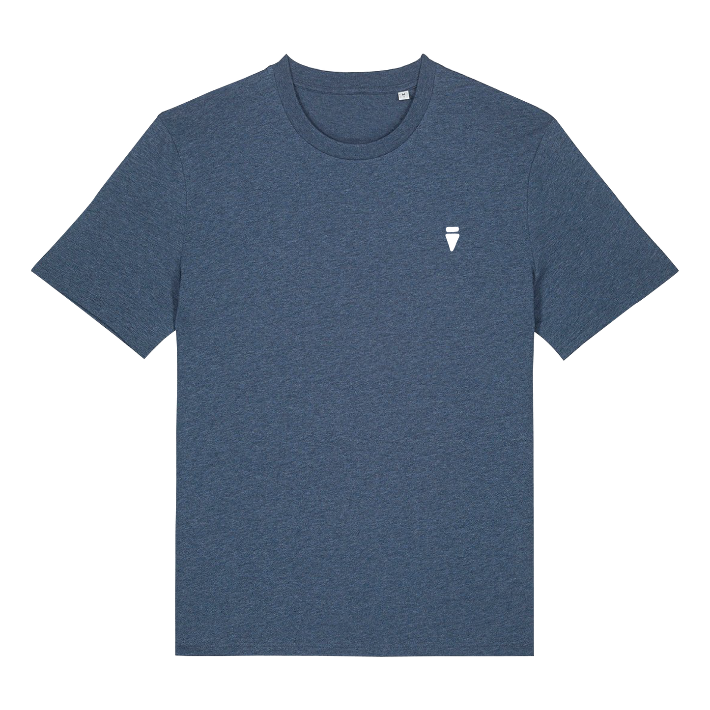 V Logo Bold Dark Heather Blue Regular T-Shirt
