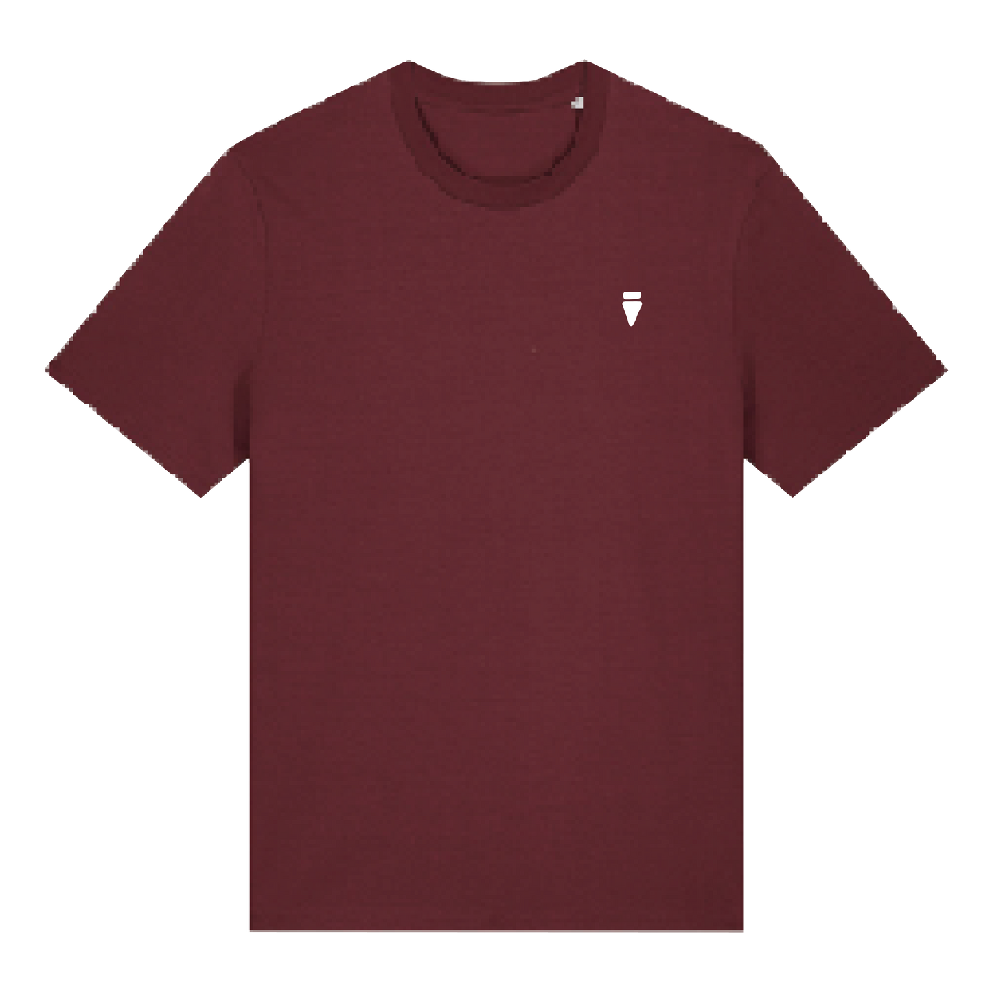 V Logo Bold Burgundy Regular T-Shirt
