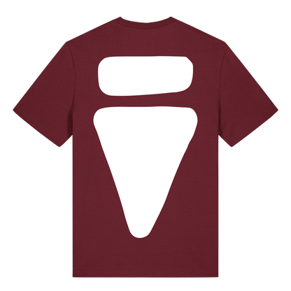 V Logo Bold Burgundy Regular T-Shirt