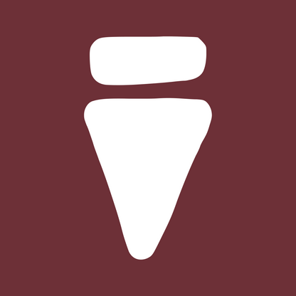 V Logo Bold Burgundy Regular T-Shirt