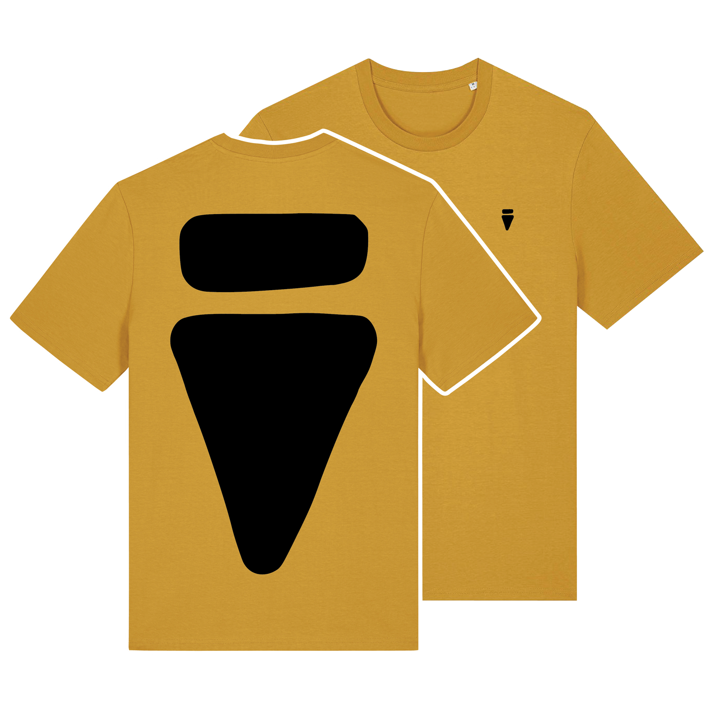 V Logo Bold Ochre Regular T-Shirt