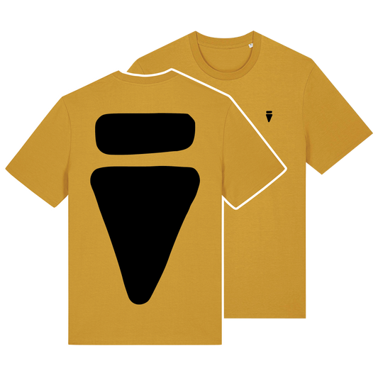 V Logo Bold Ochre Regular T-Shirt