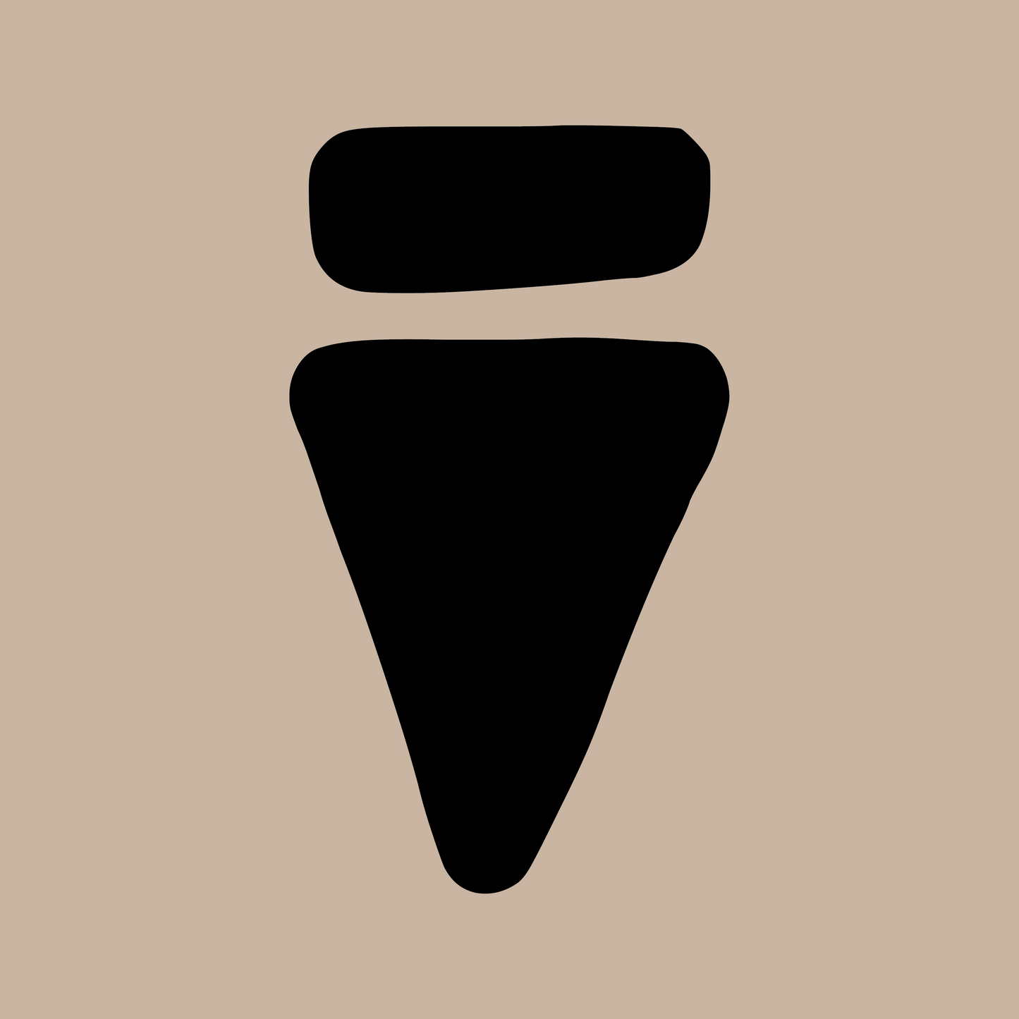 V Logo Bold Desert Dust Regular T-Shirt
