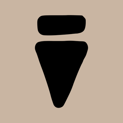 V Logo Bold Desert Dust Regular T-Shirt
