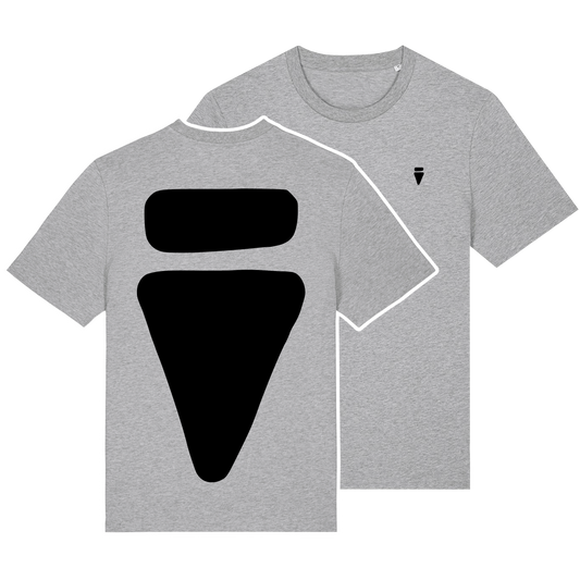 V Logo Bold Dark Heather Grey Regular T-Shirt