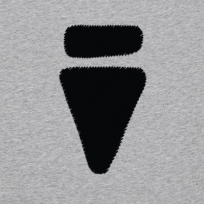 V Logo Bold Dark Heather Grey Regular T-Shirt