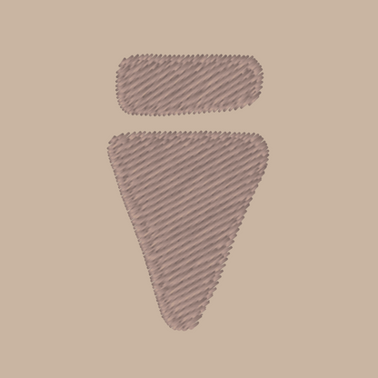V Logo Subtle Desert Dust Regular T-Shirt