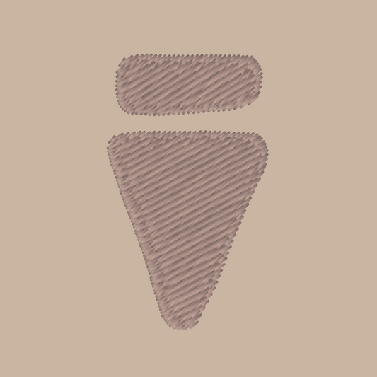 V Logo Subtle Desert Dust Regular T-Shirt
