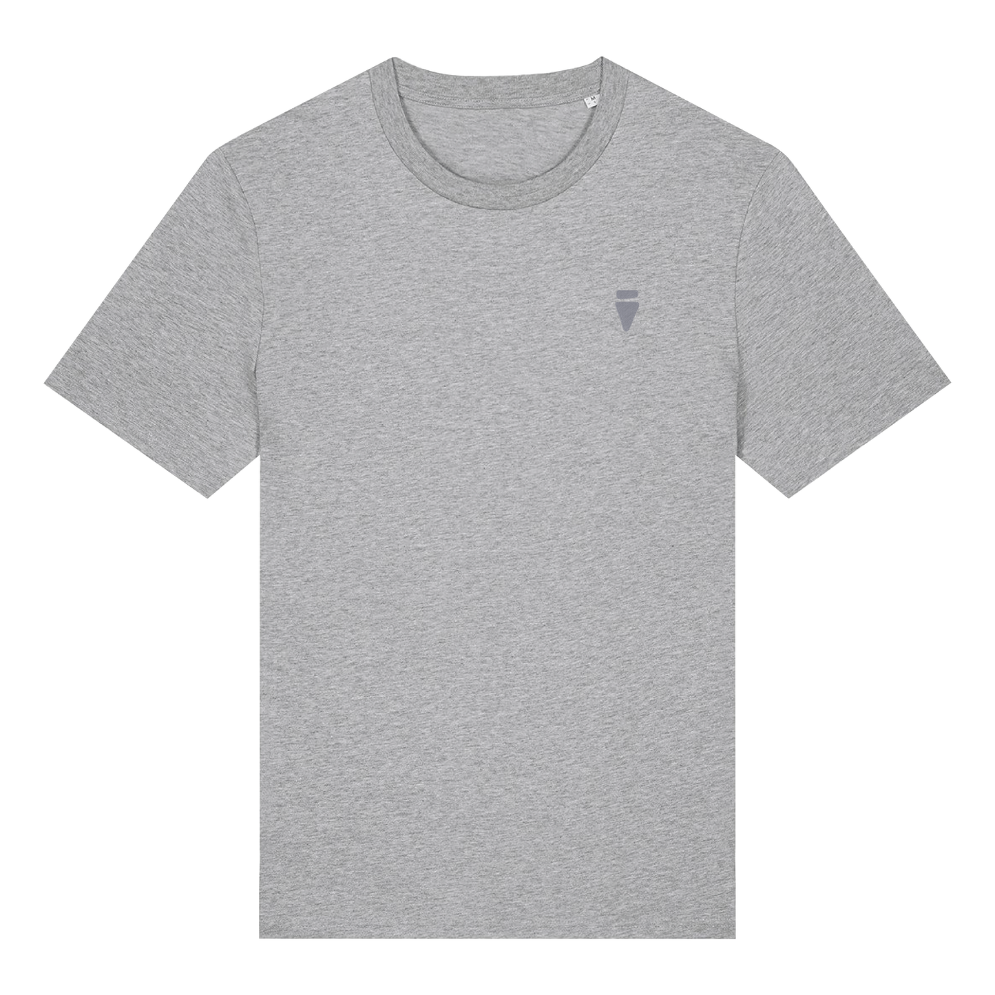 V Logo Subtle Dark Heather Grey Regular T-Shirt