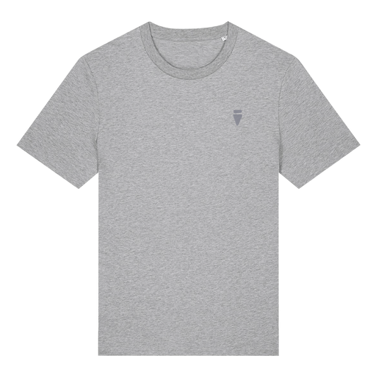 V Logo Subtle Dark Heather Grey Regular T-Shirt