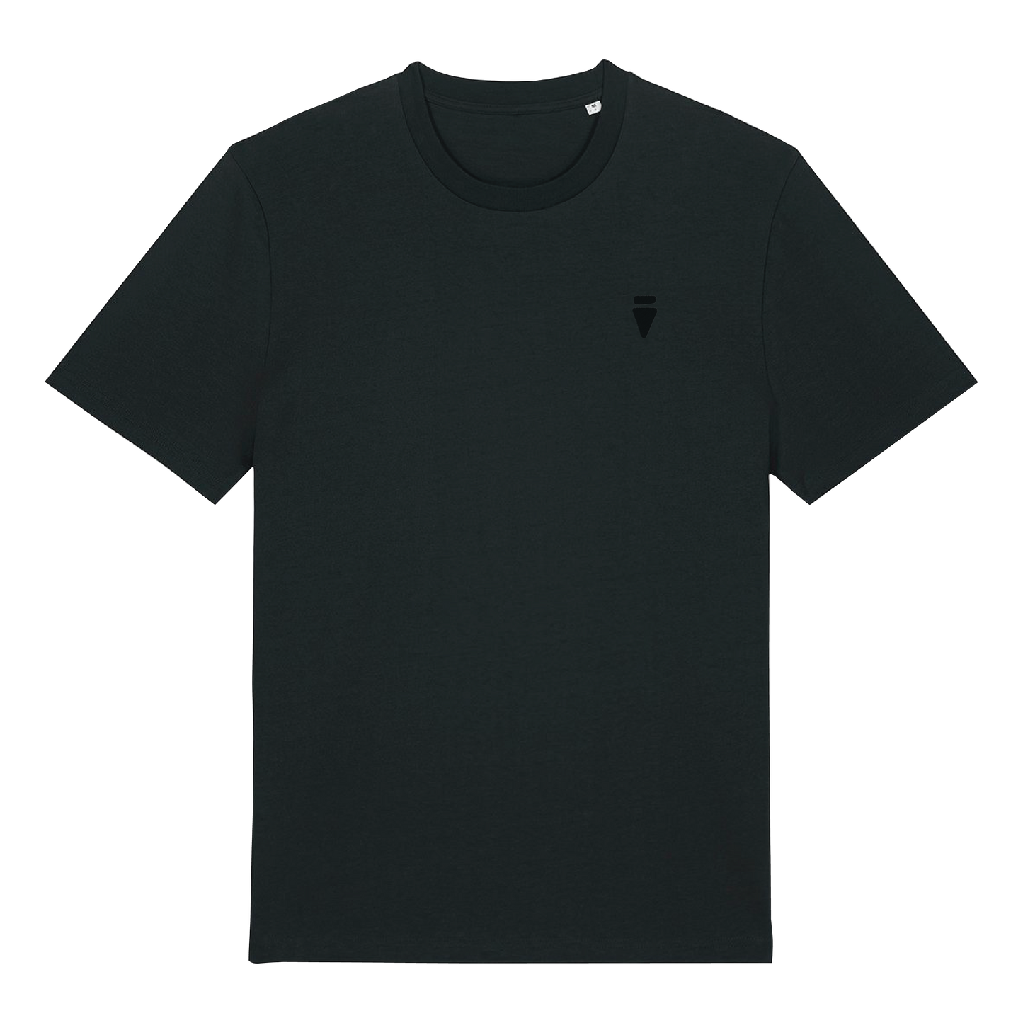 V Logo Subtle Black Regular T-Shirt