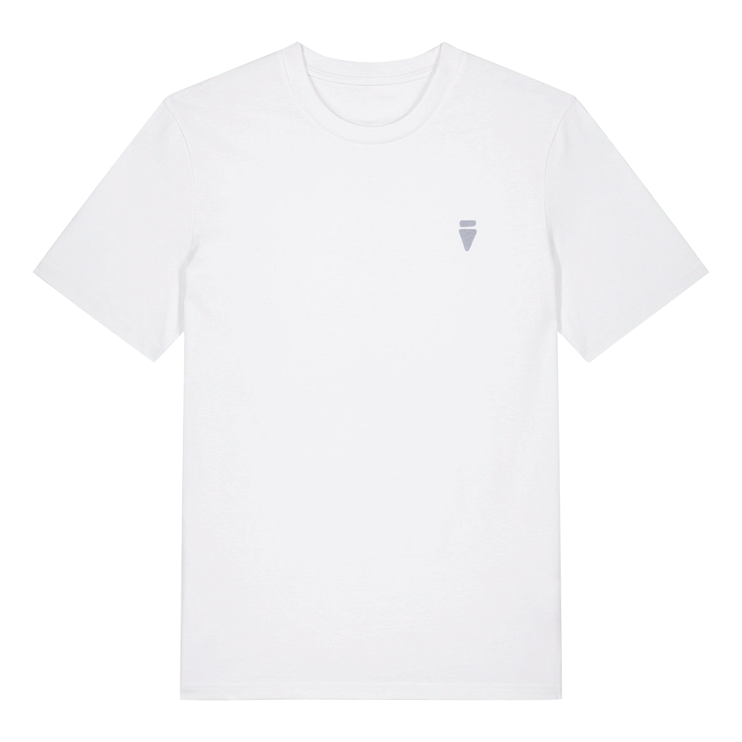 V Logo Subtle White Regular T-Shirt