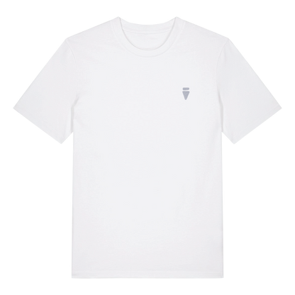 V Logo Subtle White Regular T-Shirt