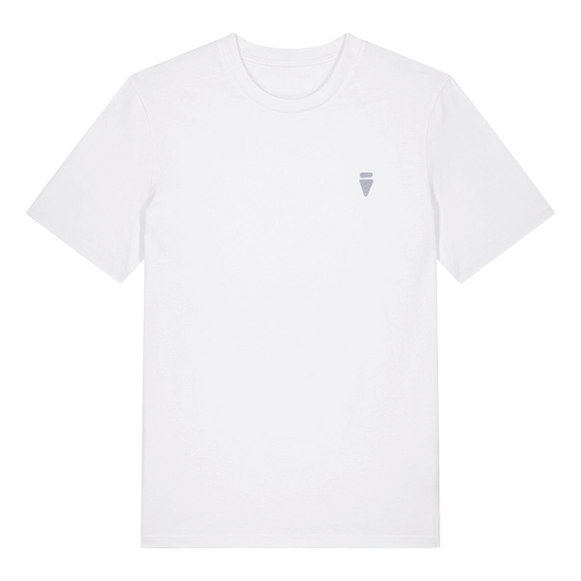 V Logo Subtle White Regular T-Shirt