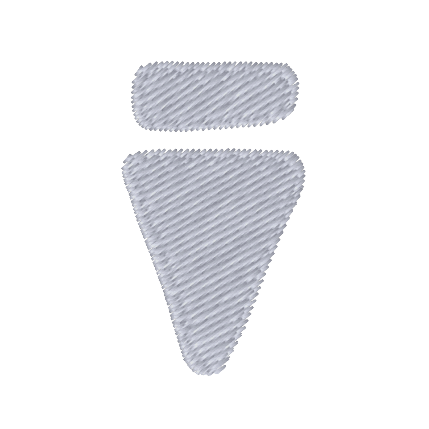 V Logo Subtle White Regular T-Shirt