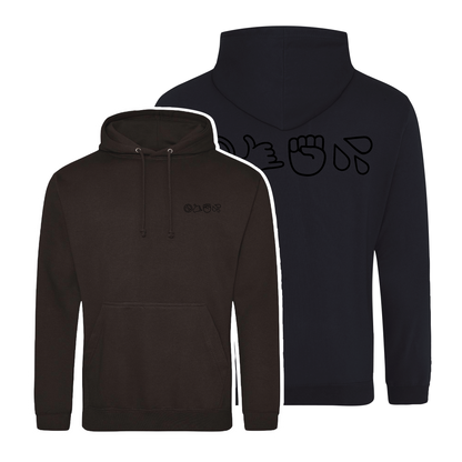 No Phone W**kers Millennial Emoji Hooded Sweat