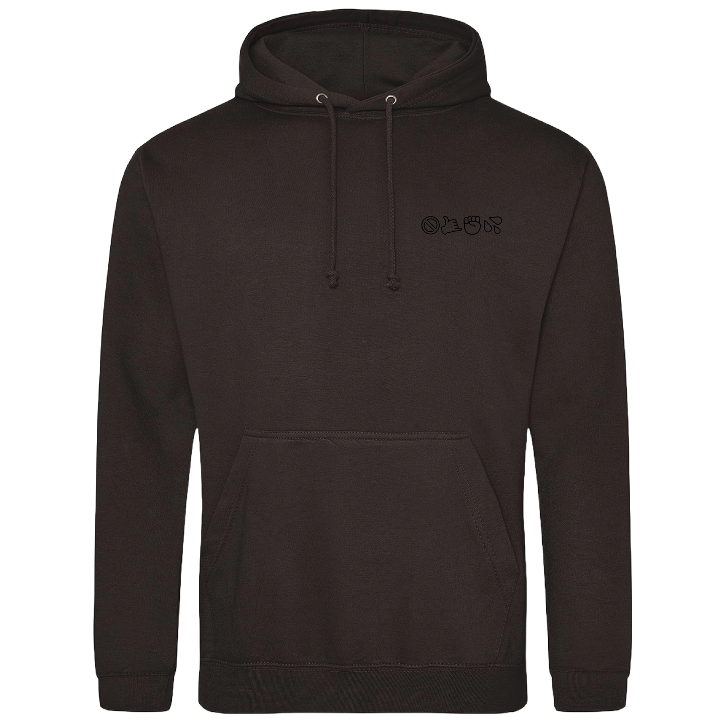 No Phone W**kers Millennial Emoji Hooded Sweat