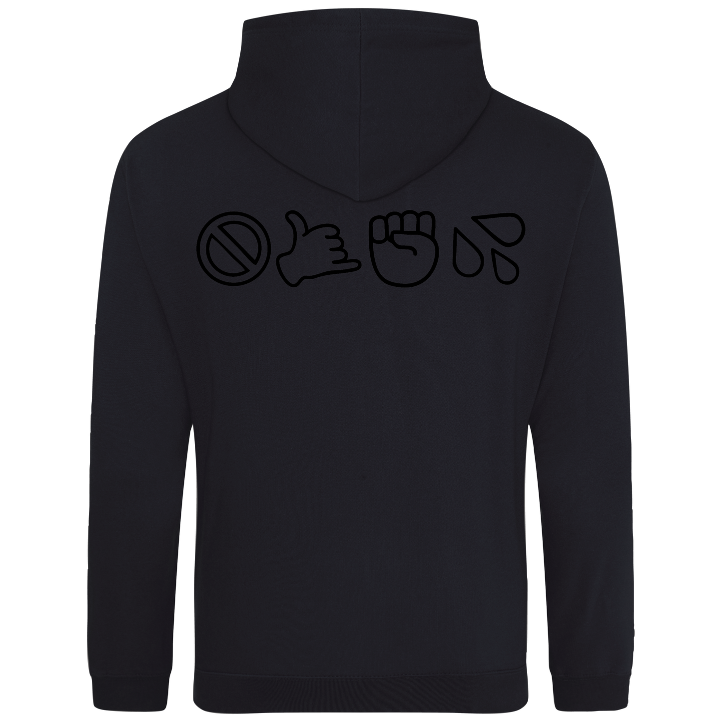 No Phone W**kers Millennial Emoji Hooded Sweat