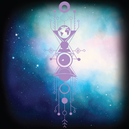 Vybz X THC Celestial Serenity Lavender Reflective T-Shirt