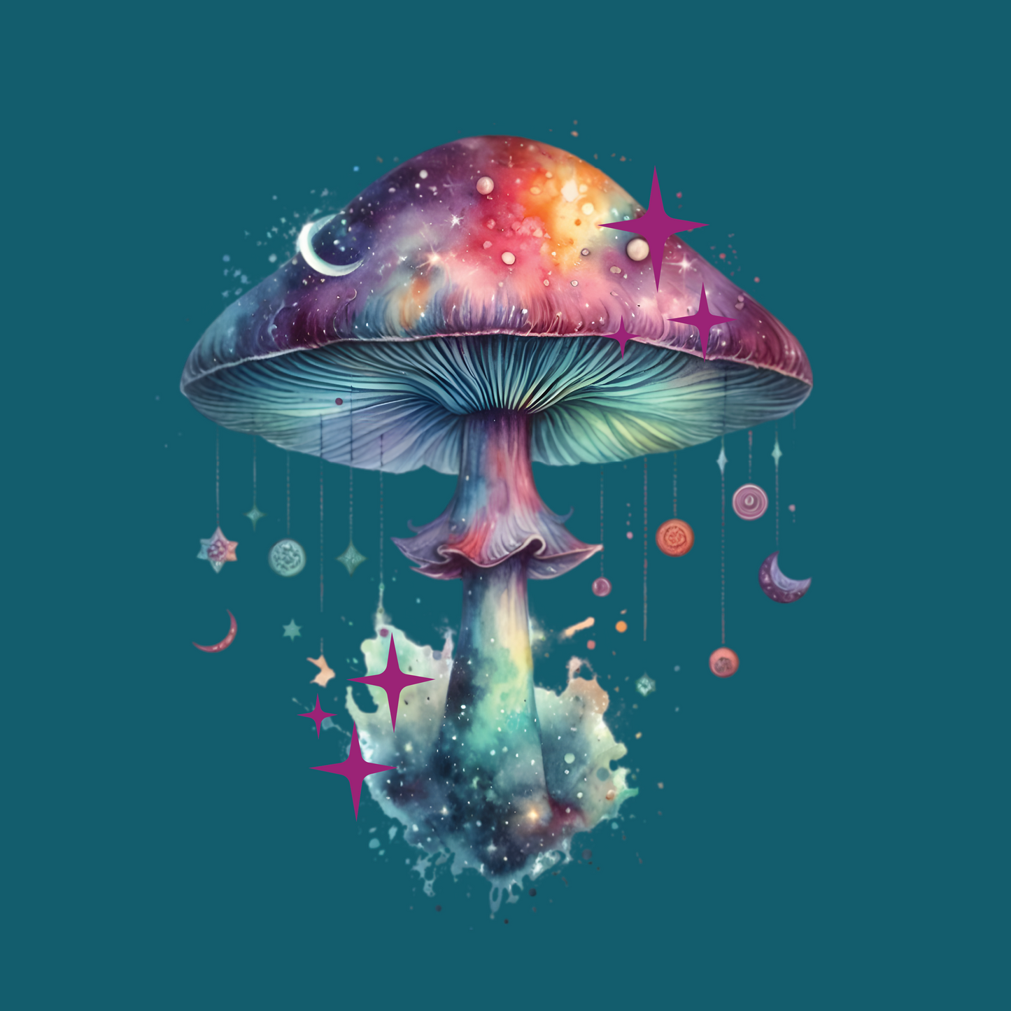Magic Mushroom Planets T-Shirt