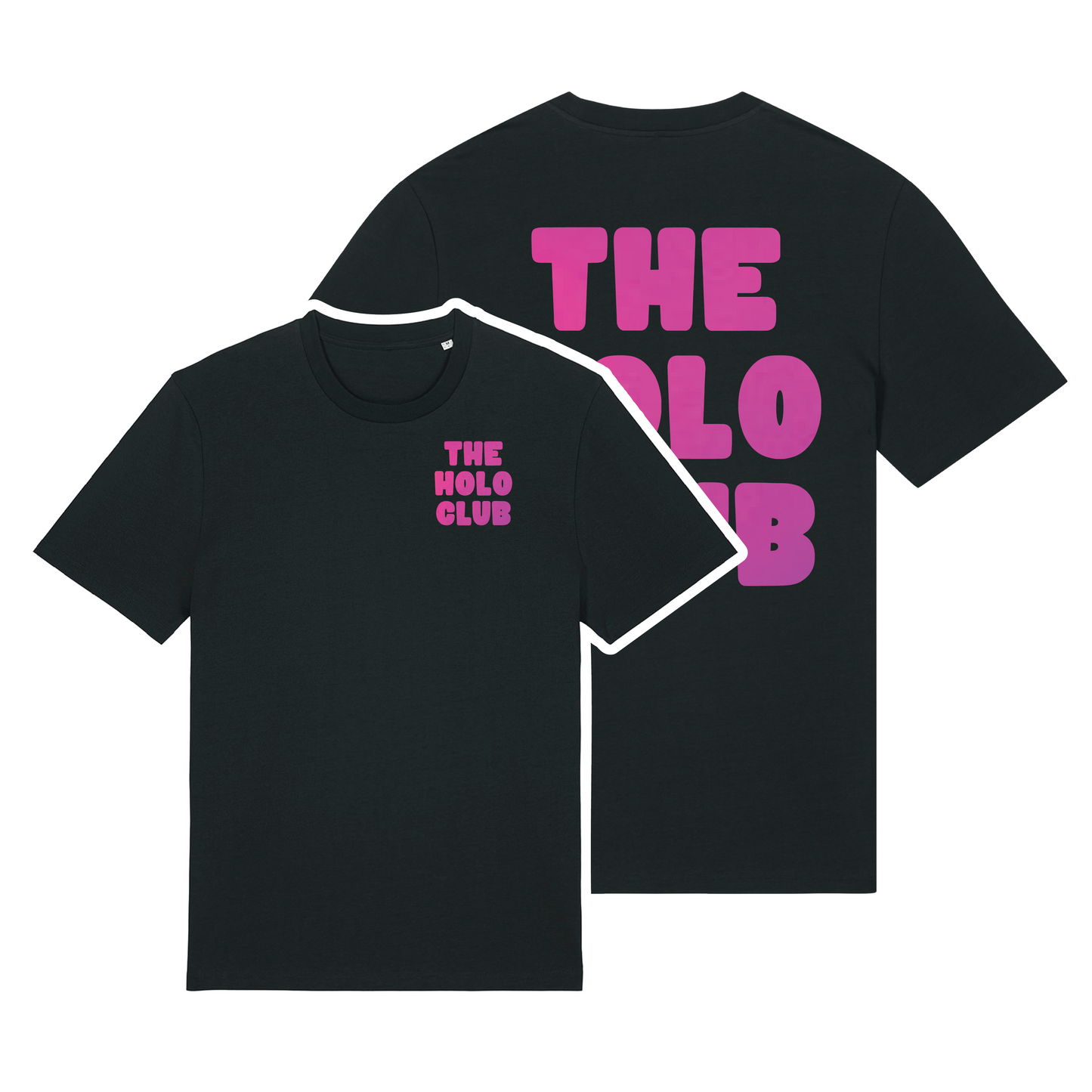 The Holo Club Logo Pink - Glow In The Dark T-Shirt