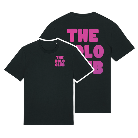 The Holo Club Logo Pink - Glow In The Dark T-Shirt