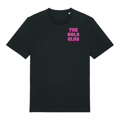 The Holo Club Logo Pink - Glow In The Dark T-Shirt