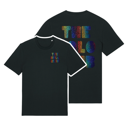 The Holo Club Logo Rainbow Confetti Holographic T-Shirt