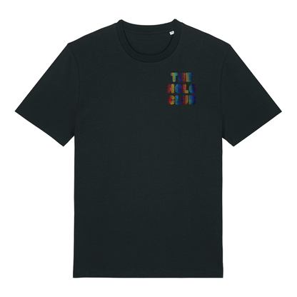 The Holo Club Logo Rainbow Confetti Holographic T-Shirt