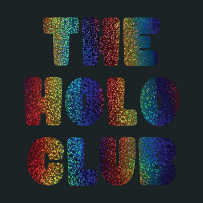The Holo Club Logo Rainbow Confetti Holographic T-Shirt