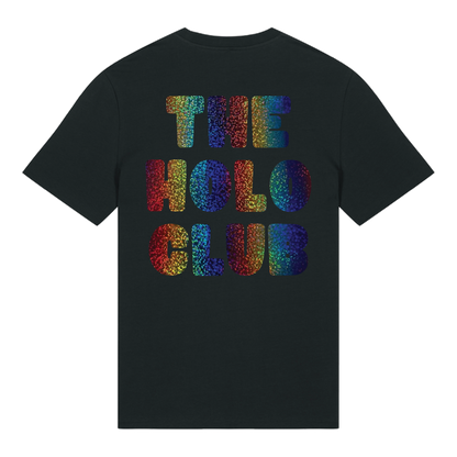 The Holo Club Logo Rainbow Confetti Holographic T-Shirt