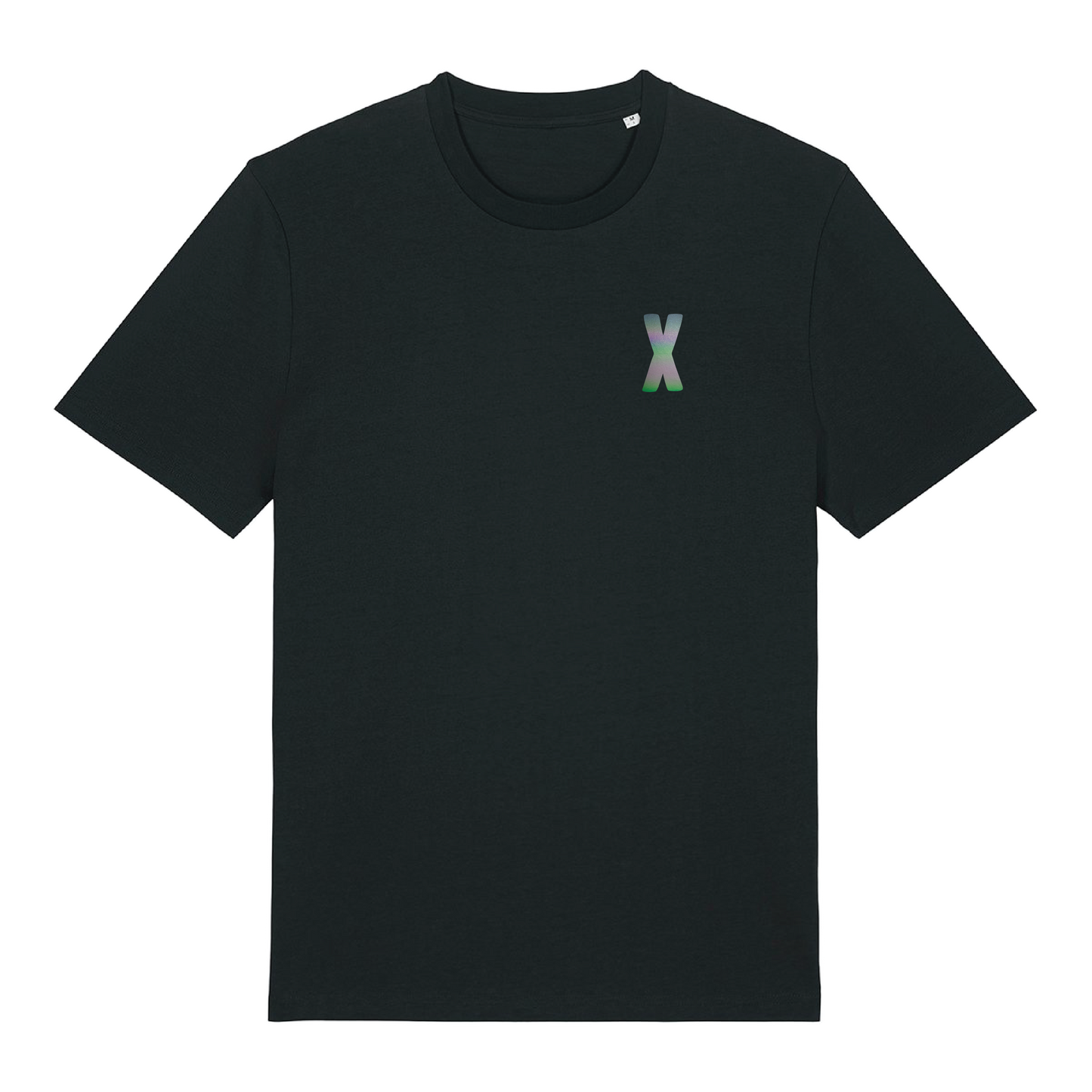 X Logo Black (Rainbow Reflective) T-Shirt