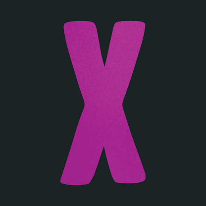 X Logo Magenta (Reflective) T-Shirt