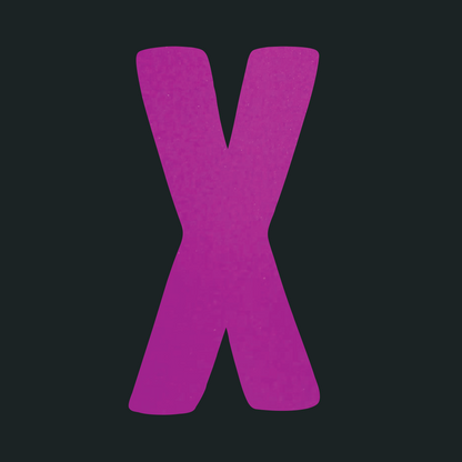 X Logo Magenta (Reflective) T-Shirt