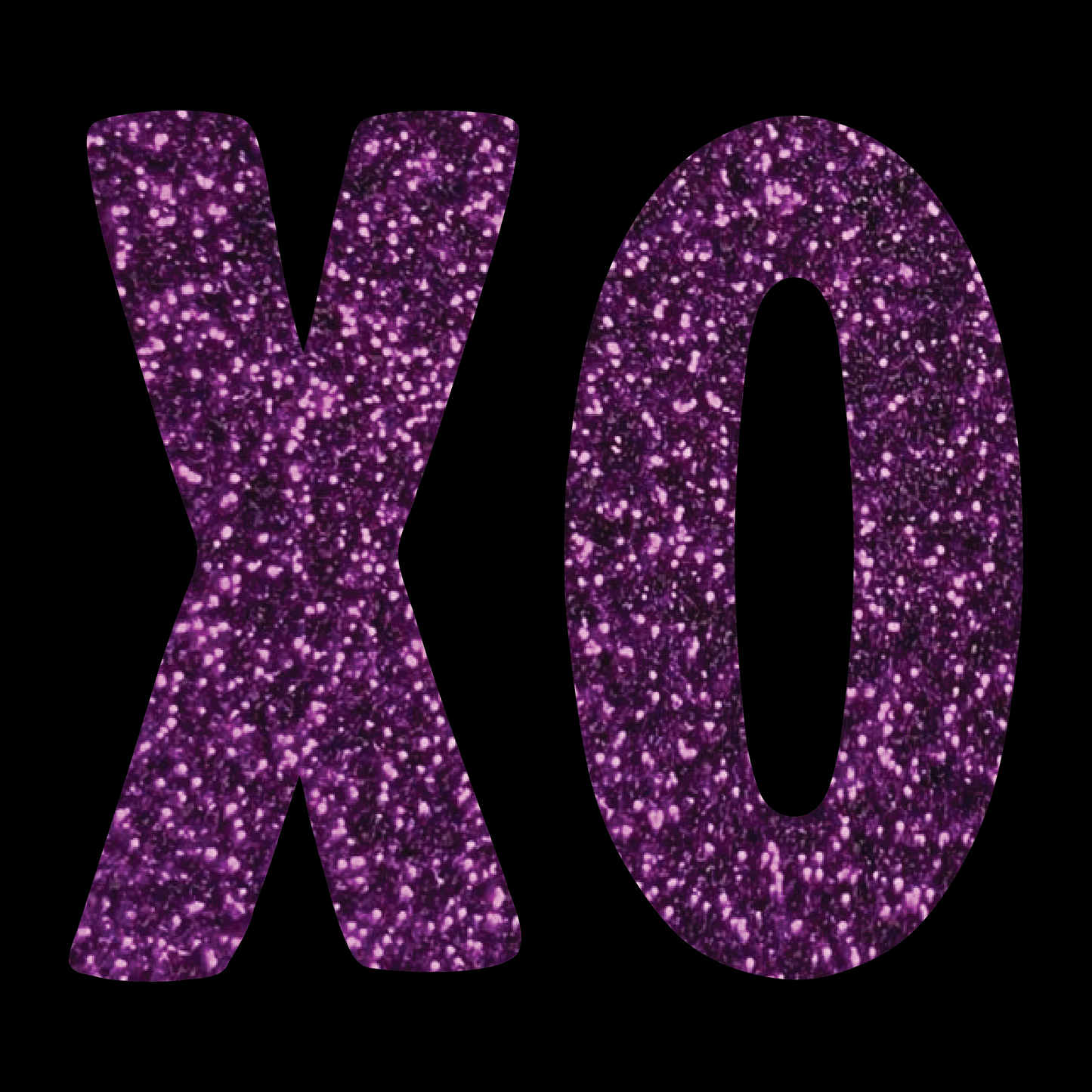 XO Logo Purple Glitter T-Shirt