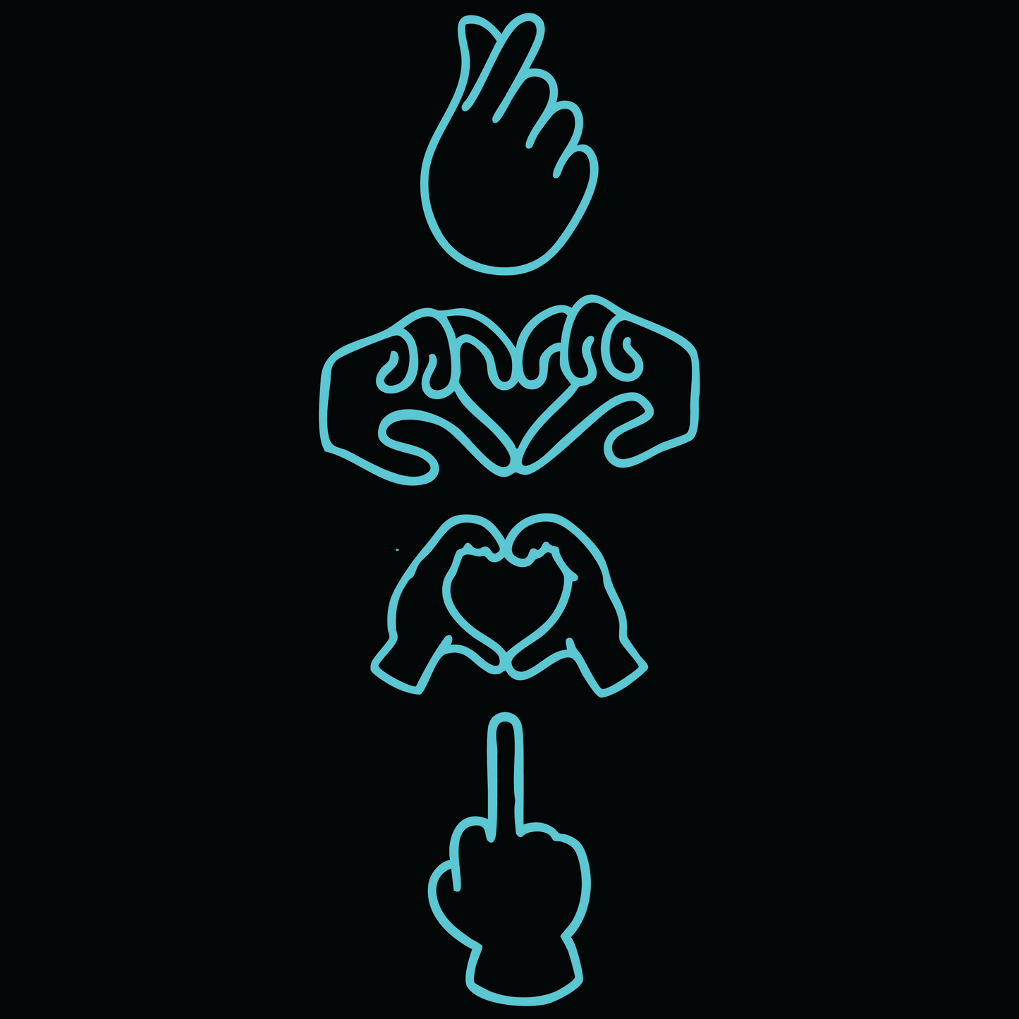 Generational Love Middle Finger T-Shirt
