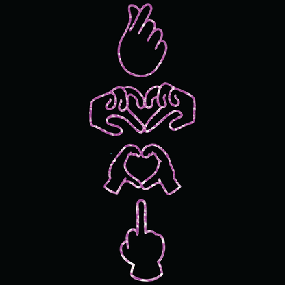 Generational Love Middle Finger Hooded Sweat