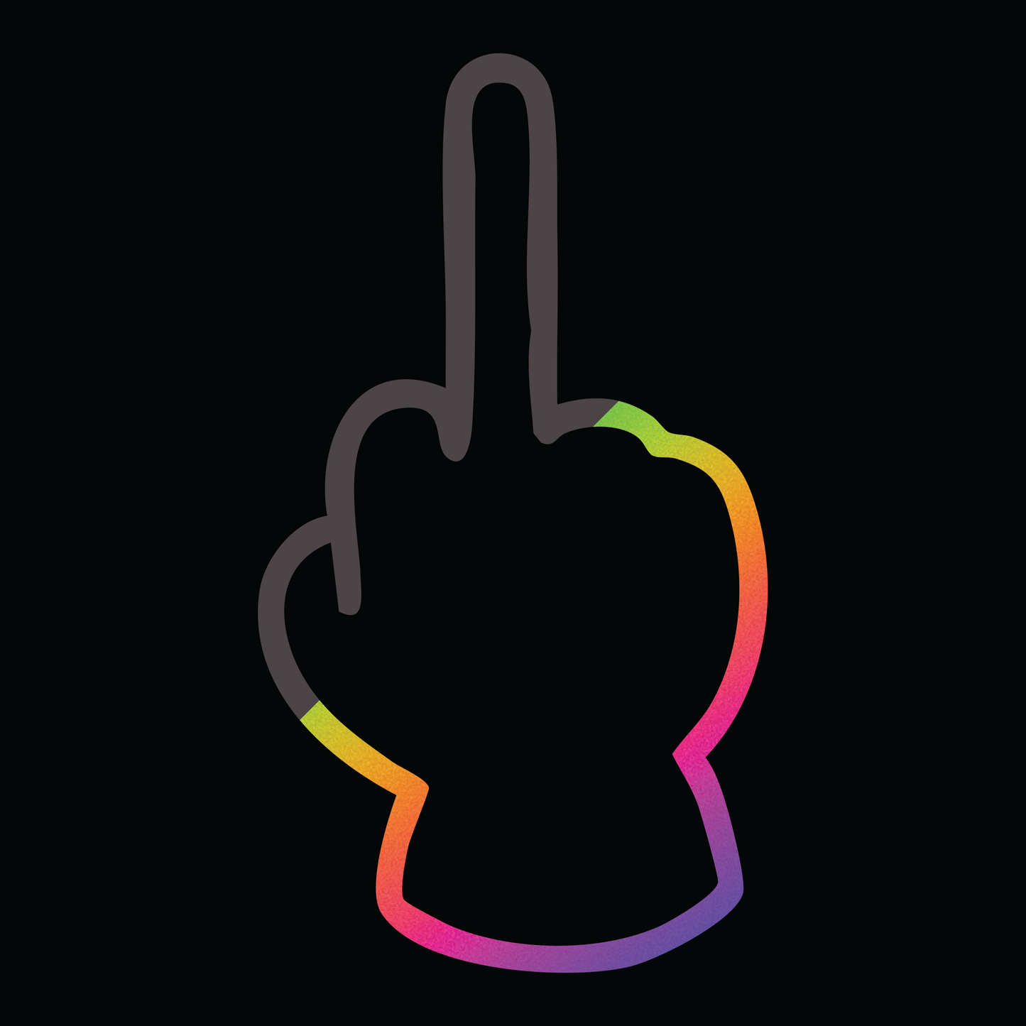 Generational Love Middle Finger Hooded Sweat