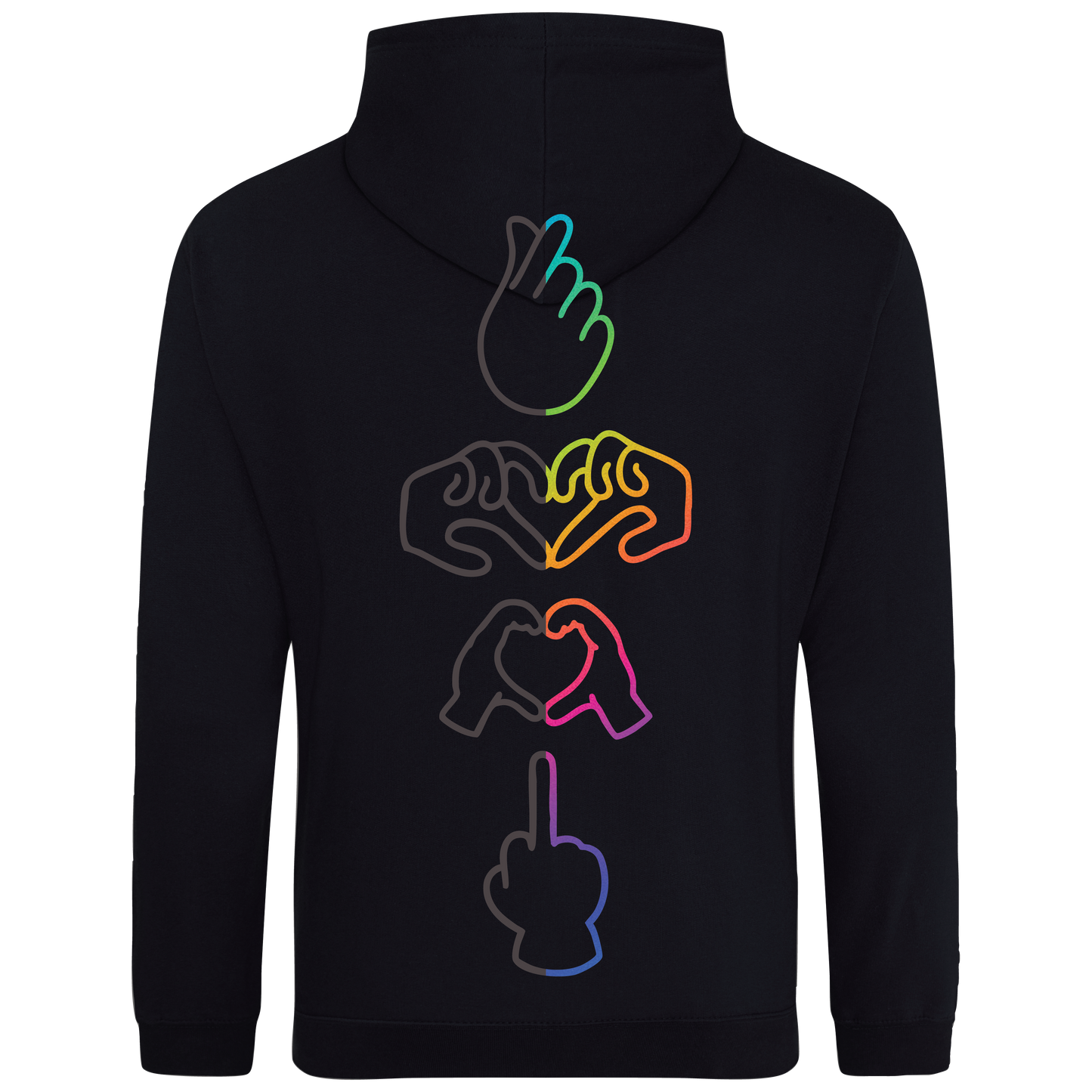 Generational Love Middle Finger Hooded Sweat