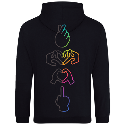 Generational Love Middle Finger Hooded Sweat